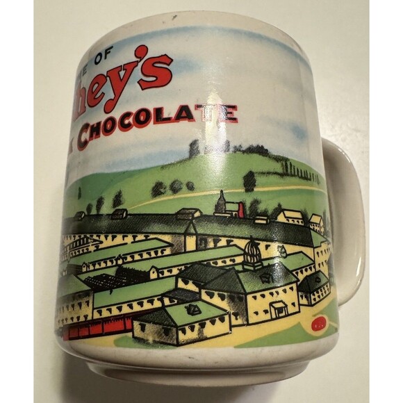 Vintage Home Of Hershey’s Cocoa & Milk Plant 1915 Chocolate Coffee Mug MINTY - Picture 2 of 5